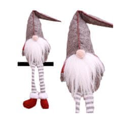Ljubki dom Okrasni palček SANTA CLAUS 45 cm - več barv Barva: Siva