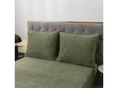 Ljubki dom Posteljnina iz mikropliša GRENA zelena Dimenzije posteljnine: 2 kom 70 x 90 cm | 200 x 220 cm