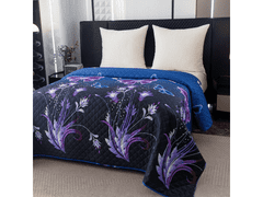 Ljubki dom Pregrinjalo za posteljo VIOLET BUTTERFLY temno modro Dimenzije: 220 x 240 cm