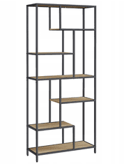Ljubki dom Regal TAYLOR SONOMA 6 polic, 180x80 cm