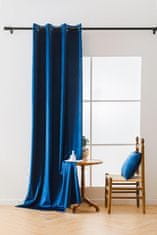 Ljubki dom Kraljevsko modra zatemnitvena zavesa VELVET 140x250 cm Za obesiti: Trak za nabiranje