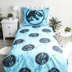 Ljubki dom Bombažna svetleča posteljnina JURASSIC WORLD, modra Dimenzije posteljnine: 70 x 90 cm | 140 x 200 cm