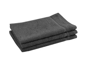 Ljubki dom Brisača Classic mala temno siva 30x50 cm, 100% bombaž