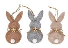Ljubki dom Zajček iz filca EASTER BUNNY obešanka - različne barve