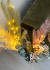 Ljubki dom Okrasna veja BRANCH z LED lučkami 90 cm, zelena