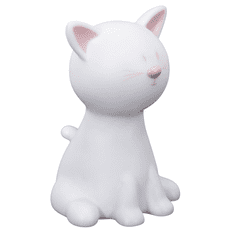 Ljubki dom LED otroška nočna lučka CATTY 19cm, bela