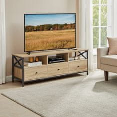 Ljubki dom TV omarica TAYLOR SONOMA s policami in predali, 147x40cm