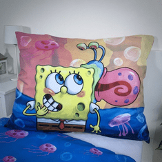 Ljubki dom Otroška posteljnina iz mikrovlaken SPONGEBOB PARTY, pisana Dimenzije posteljnine: 70 x 90 cm | 140 x 200 cm
