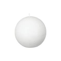 Ljubki dom Sveča krogla CANDLE BALL VANILLA 7,5 cm bela