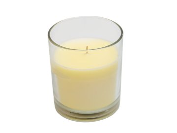 Ljubki dom Dišeča sveča v steklu MINNESOTA AMATISTA CREAM 8 cm smetanasta