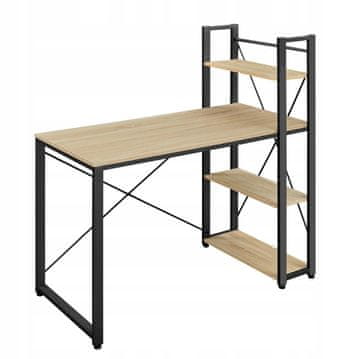 Ljubki dom Pisalna miza TAYLOR SONOMA z regalom 120x60cm