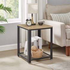 Ljubki dom Praktična mizica s polico TAYLOR SONOMA 45x45cm