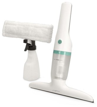 Nedis sesalnik za okna z mopom/ moč 12 W/ prostornina rezervoarja 60 ml/ odstranljiv rezervoar za umazano vodo/ belo-zelena