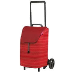 Nakupovalni voziček Easy New 40l / rdeč / kovina, poliester, pvc