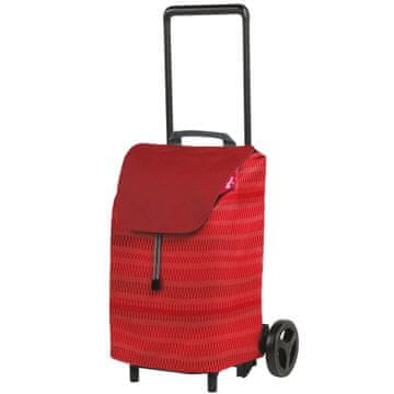 Nakupovalni voziček Easy New 40l / rdeč / kovina, poliester, pvc