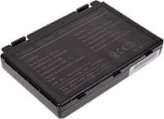 T6 power Baterija Asus K40, K41, K50, K51, K60, K61, K70, F52, F82, X5D, X70, 5200mAh, 58Wh, 6 celic