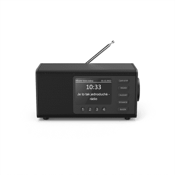 Hama digitalni radio DR1000, FM/DAB/DAB+, črn