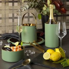 Evviva Posoda za led/pokrov Wine Xmas + prijemalka / zelena / inox