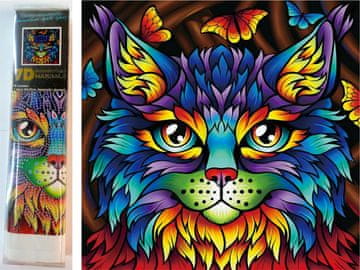 Norimpex Diamantna slika Portret mačke 30x40cm