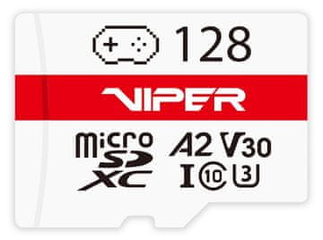 Patriot Viper 128 GB Micro SDXC / UHS-I / U3 / A2 / C10 / V30