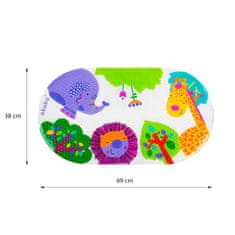 AKUKU Podloga za kopel proti zdrsu 69x39 cm