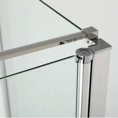 M B Tuš kabina TAILOR 100x90 cm, krom profil, prozorno steklo 6mm, 98-103x90/200cm