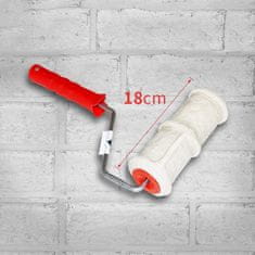 Netscroll Valjček za pleskanje sten, reliefni DIY valjček za posnemanje opečnega vzorca z ročajem, valjček za barvanje sten, dekorativni valjček z ročajem, RollBrickPaint
