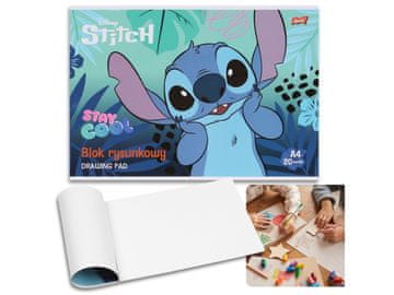 Disney DISNEY Stitch Risalni blok, bela, A4, 20 listov