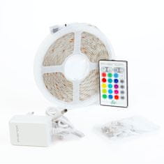PHENOM RGB LED trak 5m IP65 s kontrolerjem in napajalnikom 220-240V, 5050 SMD, 30 LED/m, 7,2W/m