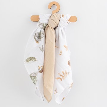 NEW BABY Muslinska plenica 60x80 cm 3 kosi UNI