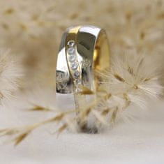 Silvego Poročni jekleni prstan za ženske MARIAGE RRC2050-Z (Obseg 51 mm)