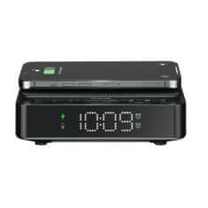 AIWA radijska budilka z brezžičnim polnilcem, CR-30BK