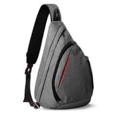 Outdoor master Crossbody Sling Torba, 12L, siva