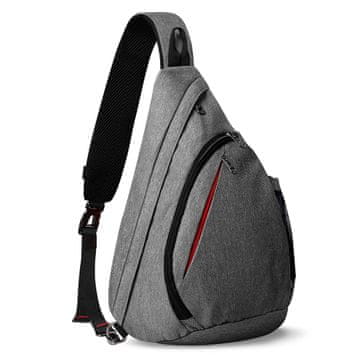 Outdoor master Crossbody Sling Torba, 12L, siva