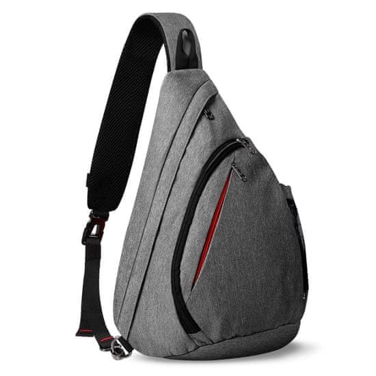 Outdoor master Crossbody Sling Torba, 12L, siva