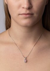 Silvego Srebrn obesek z naravno rozeto JST14810RU