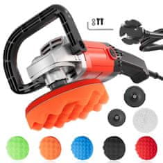 Wiltec 1200W rotacijski avtomobilski polirnik – polirni stroj 180mm