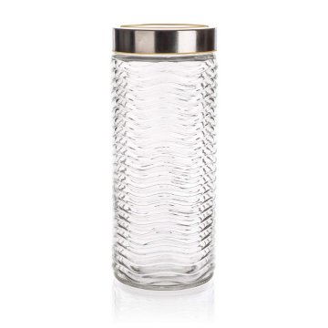 Banquet Stekleni kozarec SINTA 1800 ml, s pokrovom, komplet 6 kosov