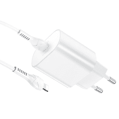 Hoco Polnilec N22 Jetta PD 25W Type C s kablom Type C na Lightning za iPhone - bel