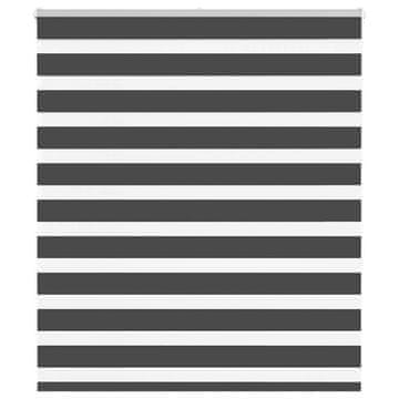 Vidaxl idaXL Zebra senčilo črna 130x150 cm tkanina širina 125,9 cm poliester
