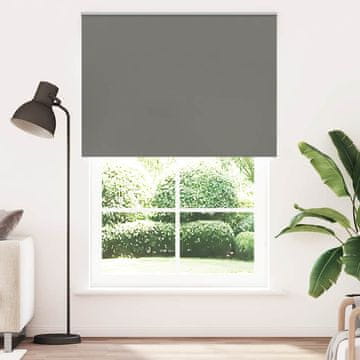 shumee vidaXL Roleta Blackout siv 150x230 cm Širina tkanine 146,6 cm