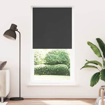 Vidaxl vidaXL Zatemnitvena rolo senčila črna 105 x 210 cm, širina blaga 100,7 cm