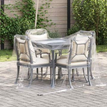 Vidaxl vidaXL Prozorna ponjava z očesci 2 x 2 m PVC