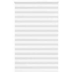 shumee vidaXL Zebra senčilo bela 145x230 cm tkanina širina 140,9cm poliester