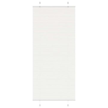 Vidaxl vidaXL Plisirana senčila bela 100x200 cm širina blaga 99,4 cm