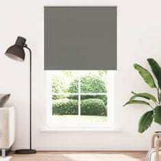 shumee vidaXL Roleta Blackout siv 145x230 cm Širina tkanine 141,6 cm