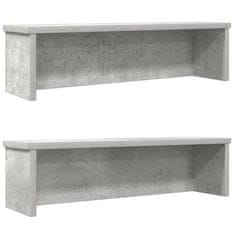 Vidaxl Kitchen Racks Stackable 2 pcs siva 50x15x16 cm