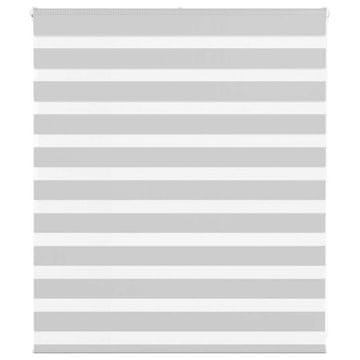 shumee vidaXL Zebra senčilo svetlo sivo 130x100 cm tkanina širina 125,9 cm