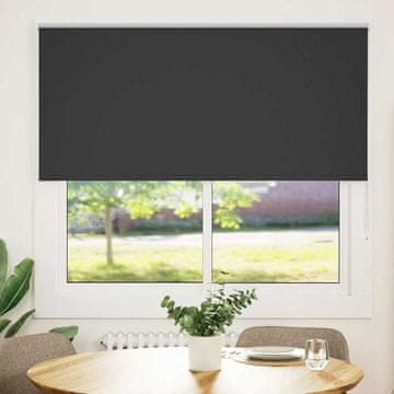 shumee vidaXL roleta Blackout Black 155x150 cm Širina tkanine 151,6 cm