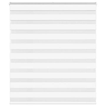 shumee vidaXL Zebra senčilo bela 125x100 cm tkanina širina 120,9cm poliester